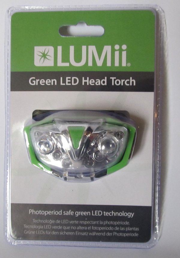 LUMii Green LED Stirnlampe